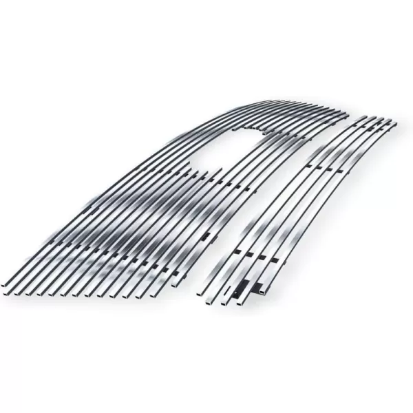 APS Compatible with Ford F-150 2004-2005 Honeycomb Style Grille Stainless Steel Black 8x6 Horizontal Billet Grille Insert Combo F67994J