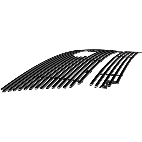 APS Compatible with Ford F-150 2004-2005 Honeycomb Style Grille Stainless Steel Black 8x6 Horizontal Billet Grille Insert Combo F67994J