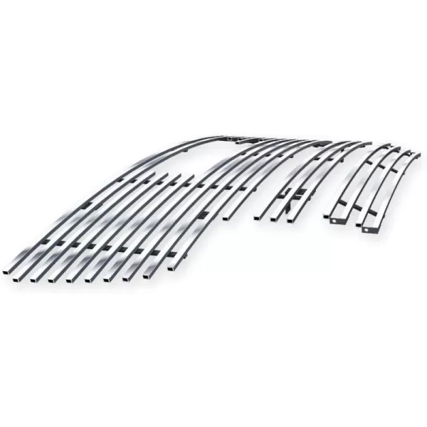 APS Compatible with GMC Sierra 1500 2500 3500 2003-2006 &amp; 07 Classic with Logo Show Stainless Steel Chrome 8x6 Billet Grille Insert Combo G67926C