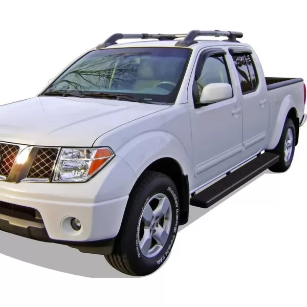 APS Wheel to Wheel Running Boards 6-inch Compatible with Nissan Frontier 2005-2024 Crew Cab 5ft Bed 