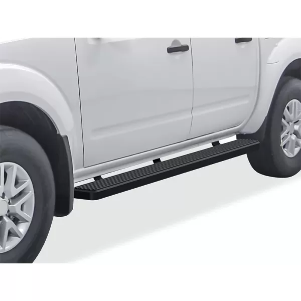 APS Wheel to Wheel Running Boards 6-inch Compatible with Nissan Frontier 2005-2024 Crew Cab 5ft Bed 