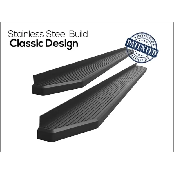 APS Wheel to Wheel Running Boards 6-inch Compatible with Nissan Frontier 2005-2024 Crew Cab 5ft Bed 