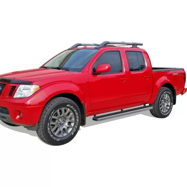 APS Wheel to Wheel Running Boards 6-inch Compatible with Nissan Frontier 2005-2024 Crew Cab 5ft Bed 