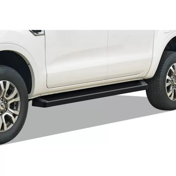 APS Black Running Boards Style Compatible with Ford Ranger 2019-2023 SuperCrew Cab 4-Door 