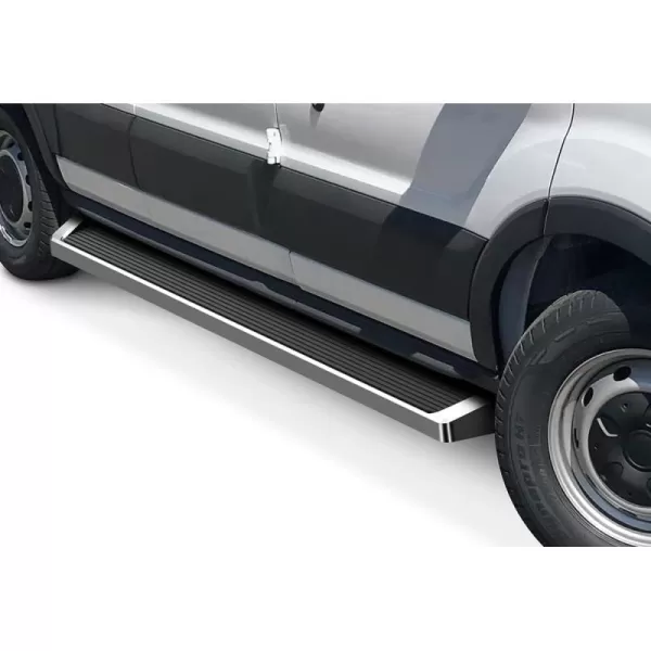 APS Running Boards 6 inches Matte Black Compatible with Ford Transit 2015-2024 Full Size Van 3-Door  Stainless Steel 