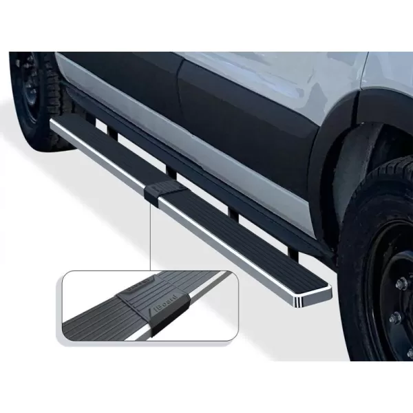 APS Running Boards 6 inches Matte Black Compatible with Ford Transit 2015-2024 Full Size Van 3-Door  Stainless Steel 