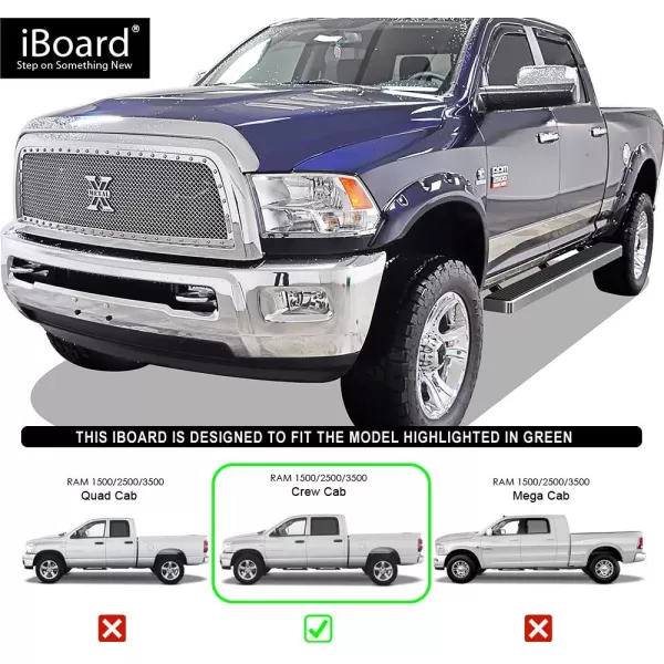 APS IBDY5791 Silver 4" Running Board Side Step 