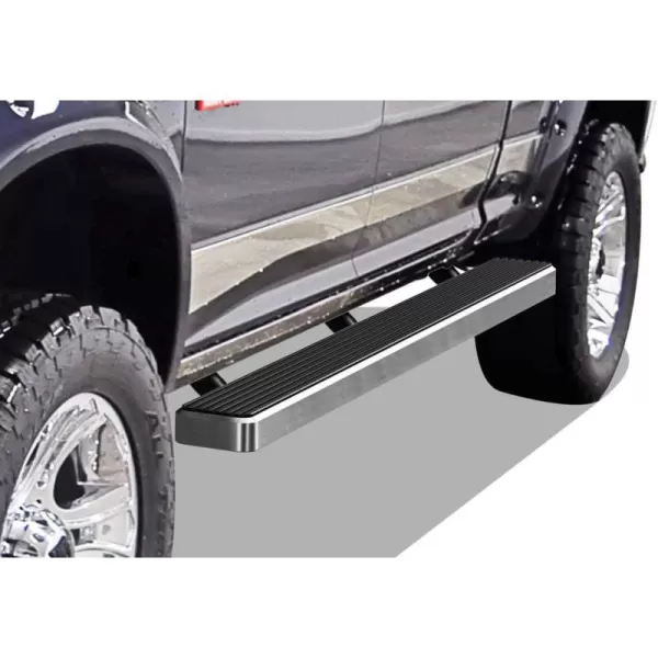 APS IBDY5791 Silver 4" Running Board Side Step 