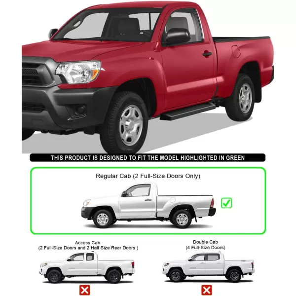 APS Running Boards  Compatible with Toyota Tacoma 2005-2023 Standard Cab 