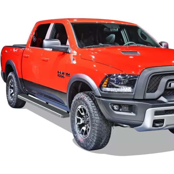 APS 6-inch Stainless Steel  Running Boards Side Bars Side Steps Compatible with Ram 1500 2009-2018 Crew Cab &amp; Ram 2500 3500 2010-2024