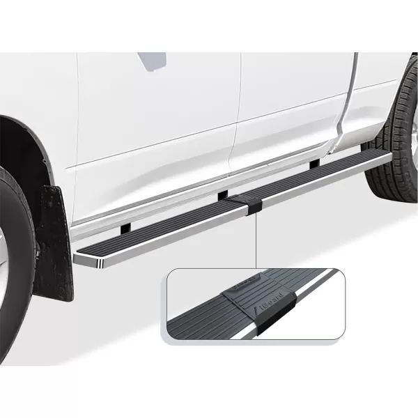 APS 6-inch Stainless Steel  Running Boards Side Bars Side Steps Compatible with Ram 1500 2009-2018 Crew Cab &amp; Ram 2500 3500 2010-2024