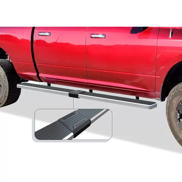 APS 6-inch Stainless Steel  Running Boards Side Bars Side Steps Compatible with Ram 1500 2009-2018 Crew Cab &amp; Ram 2500 3500 2010-2024