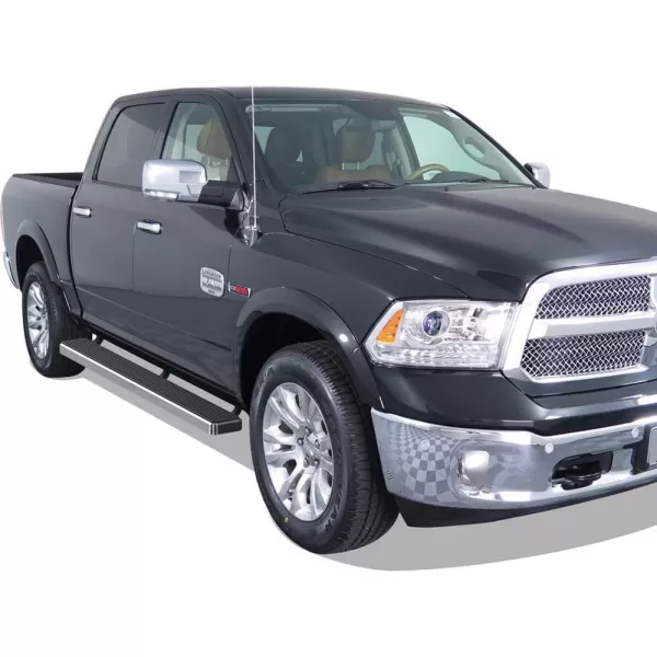 APS 6-inch Stainless Steel  Running Boards Side Bars Side Steps Compatible with Ram 1500 2009-2018 Crew Cab &amp; Ram 2500 3500 2010-2024