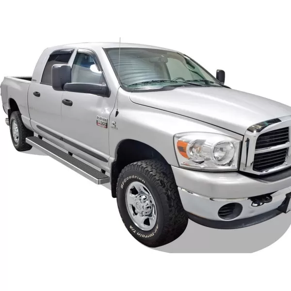 APS 6-inch Stainless Steel  Running Boards Side Bars Side Steps Compatible with Ram 1500 2009-2018 Crew Cab &amp; Ram 2500 3500 2010-2024