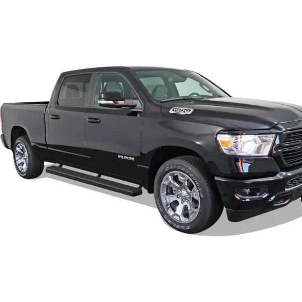 APS Polished Running Boards Style Compatible with Ram 1500 2019-2024 Crew Cab   6in Wide Steel