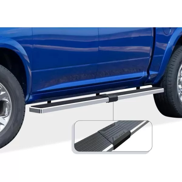 APS 6-inch Stainless Steel  Running Boards Side Bars Side Steps Compatible with Ram 1500 2009-2018 Crew Cab &amp; Ram 2500 3500 2010-2024