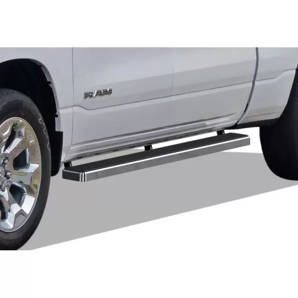 APS 6-inch Stainless Steel  Running Boards Side Bars Side Steps Compatible with Ram 1500 2019-2024 Crew Cab 