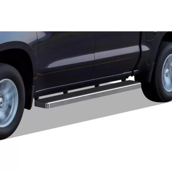 APS 6in Stainless Steel  Bars Compatible with Chevy Silverado GMC Sierra 1500 2019-2024 Crew Cab &amp; 2500 HD 3500 HD 2020-2024 