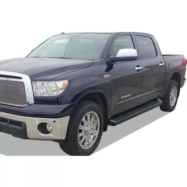 imageAPS iBoard Third Generation Polished Flat Style Running Boards Side Step for Selected Toyota Tundra Double CabBlack