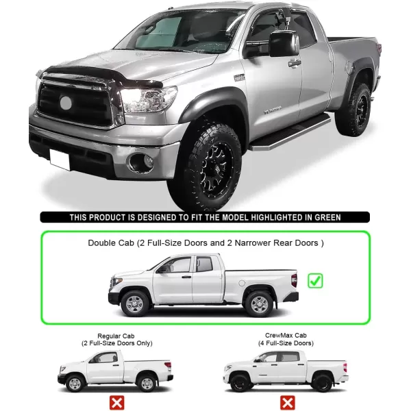imageAPS iBoard Third Generation Polished Flat Style Running Boards Side Step for Selected Toyota Tundra Double CabPolished