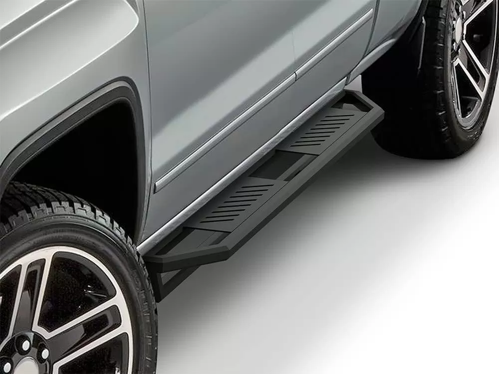 imageAPS 65in Side Armor Stainless Steel Running Boards Compatible with Chevy Silverado GMC Sierra 20072018 Double Cab Extended Cab ampamp 2500 HD 2019 Exclude 07 ClassicInclude 19 1500 LD Nerf Bar Step