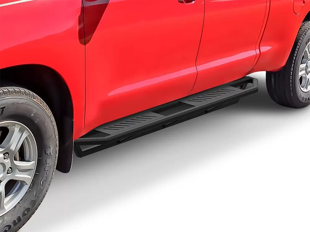 imageAPS 65in Side Armor Stainless Steel Running Boards Compatible with Toyota Tundra 20072021 Double Cab Nerf Bars Side Steps Side Bars