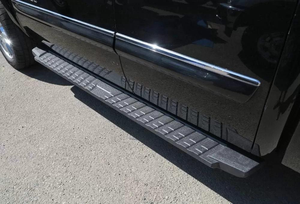 imageAPS Black Blow Molding Style Nerf Bars Running Boards Compatible with Chevy Silverado GMC Sierra 20072018 Double Cab Extended Cab ampamp 2500 HD 2019 Exclude 07 ClassicInclude 19 1500 LDBlack