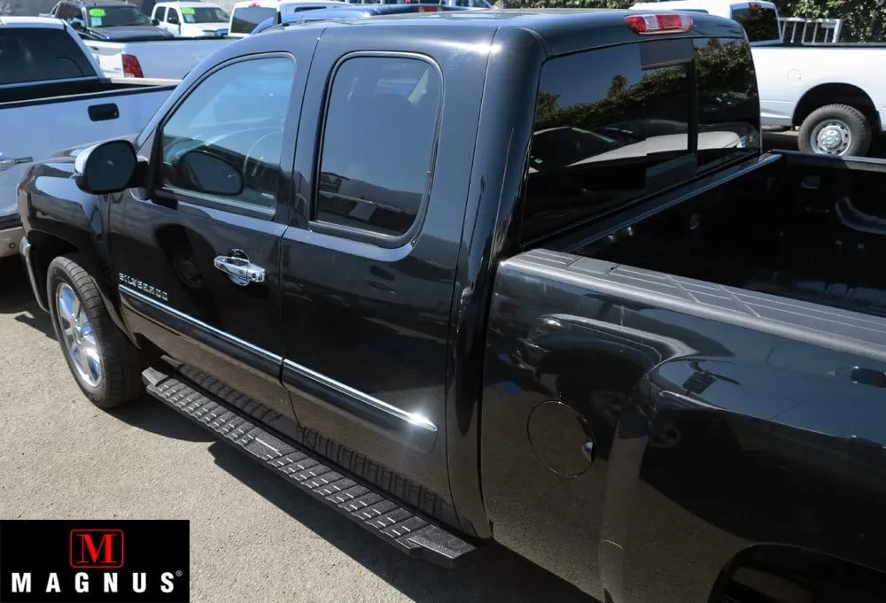 imageAPS Black Blow Molding Style Nerf Bars Running Boards Compatible with Chevy Silverado GMC Sierra 20072018 Double Cab Extended Cab ampamp 2500 HD 2019 Exclude 07 ClassicInclude 19 1500 LDBlack