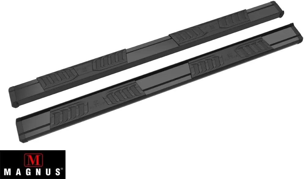 imageAPS Black OE Style Nerf Bars Running Boards Compatible with Chevy Silverado GMC Sierra 20072018 Double Extended Cab ampamp 2500 3500 2019 Exclude 07 Classic