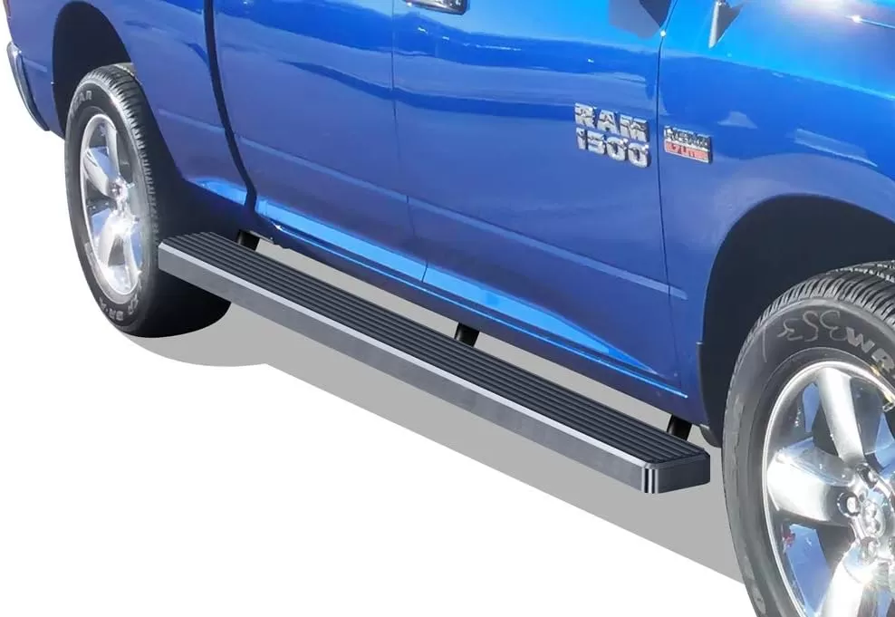 imageAPS Black Running Board Running Boards Nerf Bars Side Steps Step Rail Compatible with Ram 1500 20092018 Crew Cab ampamp Ram 2500 3500 20102024Aluminum Silver
