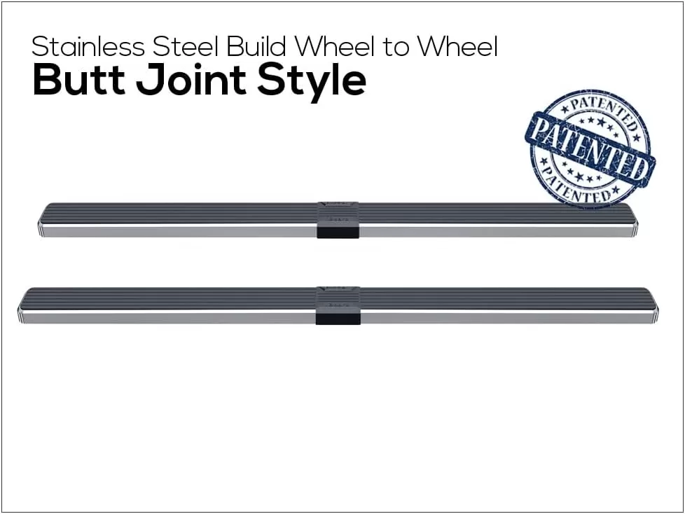 imageAPS Black Running Boards Style Compatible with Chevy Silverado GMC Sierra 20072018 Double Cab Extended Cab ampamp 2500 HD 2019 Exclude 07 ClassicInclude 19 1500 LD Nerf Bars Steps 6inStainless Steel Polished