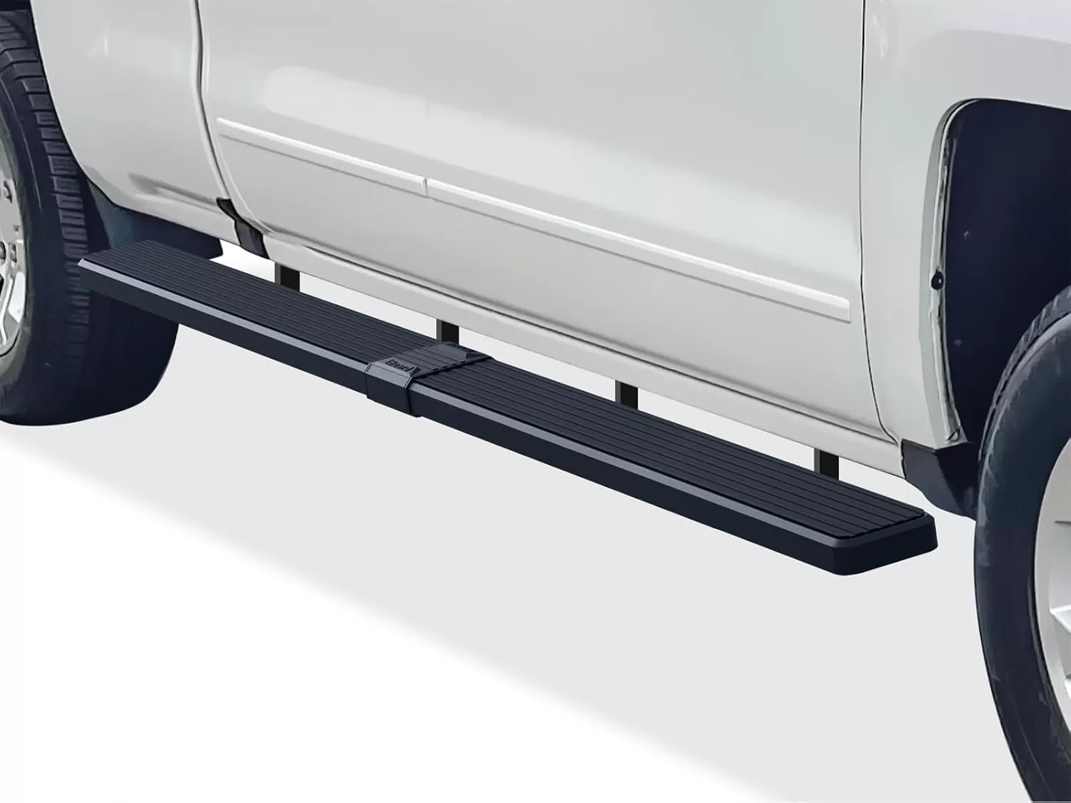 imageAPS Black Running Boards Style Compatible with Chevy Silverado GMC Sierra 20072018 Double Cab Extended Cab ampamp 2500 HD 2019 Exclude 07 ClassicInclude 19 1500 LD Nerf Bars Steps 6inAluminum Black