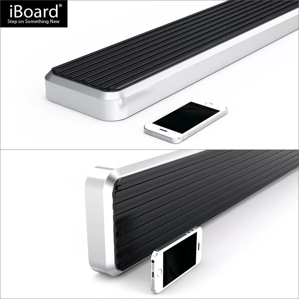 imageAPS Black Running Boards Style Compatible with Chevy Silverado GMC Sierra 20072018 Double Cab Extended Cab ampamp 2500 HD 2019 Exclude 07 ClassicInclude 19 1500 LD Nerf Bars Steps 6inAluminum Silver