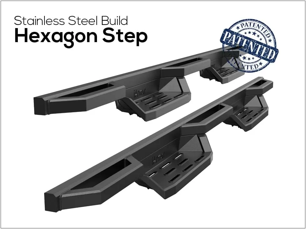 imageAPS Drop Steps Running Boards Compatible with Ram 1500 20092018 Crew Cab ampamp Ram 2500 3500 20102024 Stainless Steel Side BarsBlack