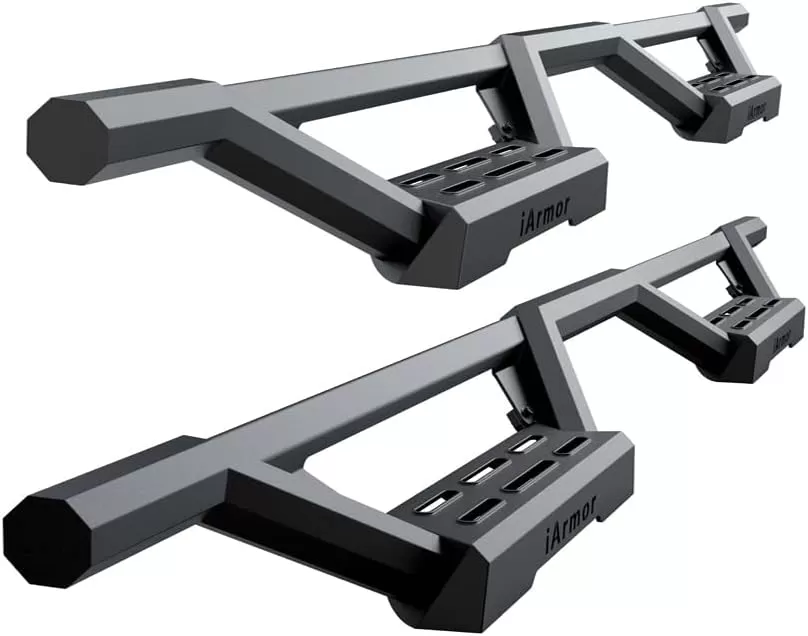 imageAPS Drop Steps Running Boards Compatible with Ram 1500 20092018 Crew Cab ampamp Ram 2500 3500 20102024 Stainless Steel Side BarsBlack