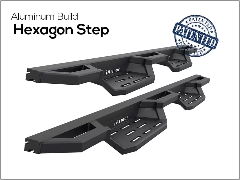 imageAPS Drop Steps Running Boards Compatible with Toyota Tundra 20072021 Extended Cab