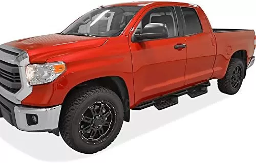 imageAPS Drop Steps Running Boards Compatible with Toyota Tundra 20072021 Extended Cab