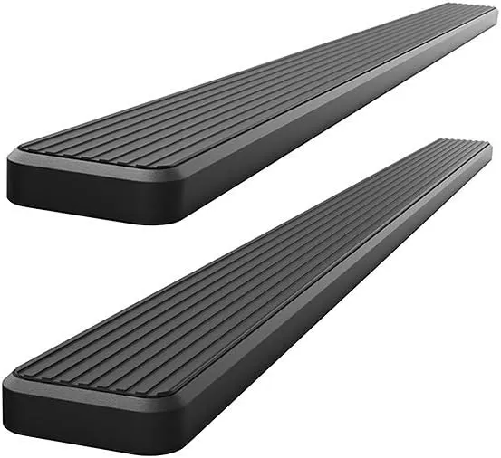 imageAPS Premium 6in Black Running Boards Compatible with Toyota Tundra Double Cab 0721