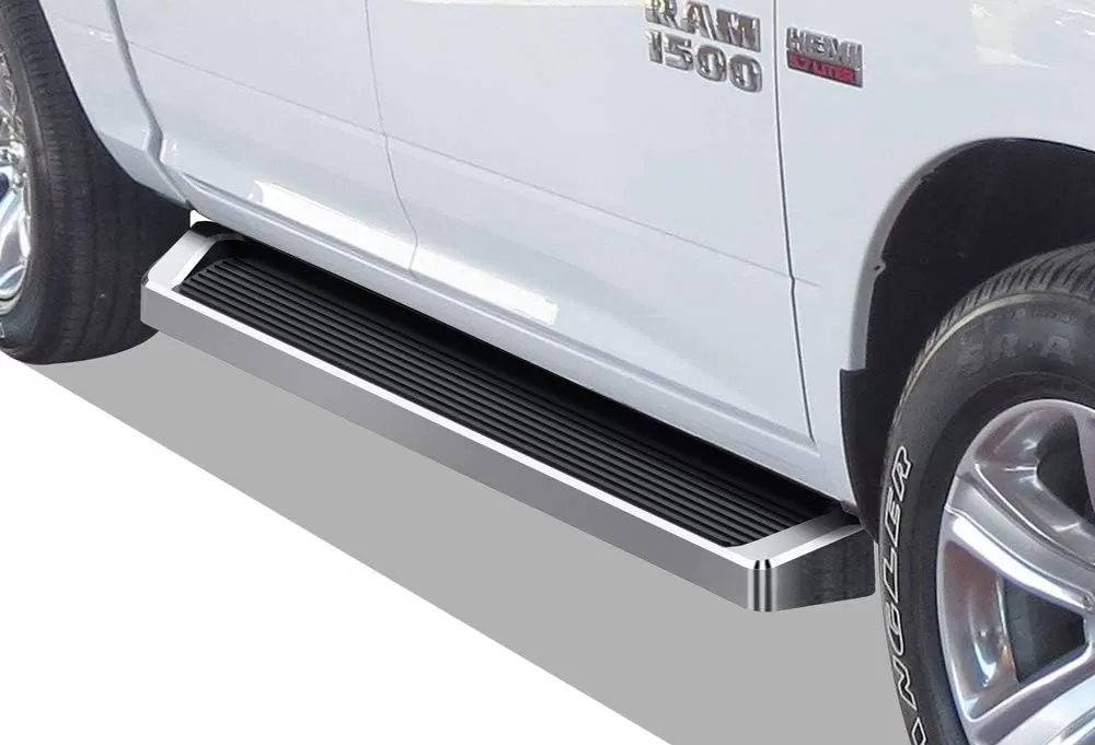 imageAPS Premium Running Boards 6in Compatible with Dodge Ram 1500 2500 3500 Crew Cab 0918