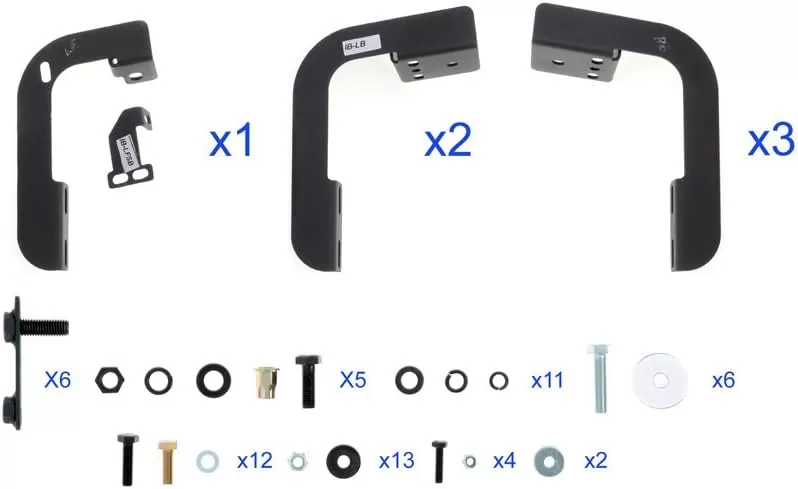 imageAPS Premium Running Boards 6in Compatible with Dodge Ram 1500 2500 3500 Crew Cab 0918