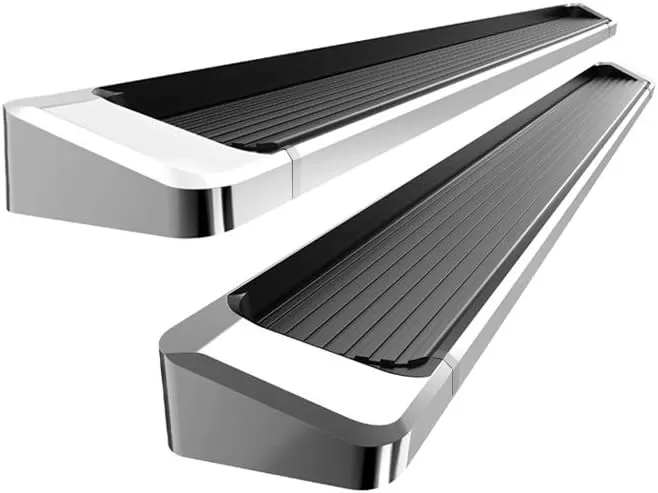 imageAPS Premium Running Boards 6in Compatible with Silverado Sierra Double Cab 0718