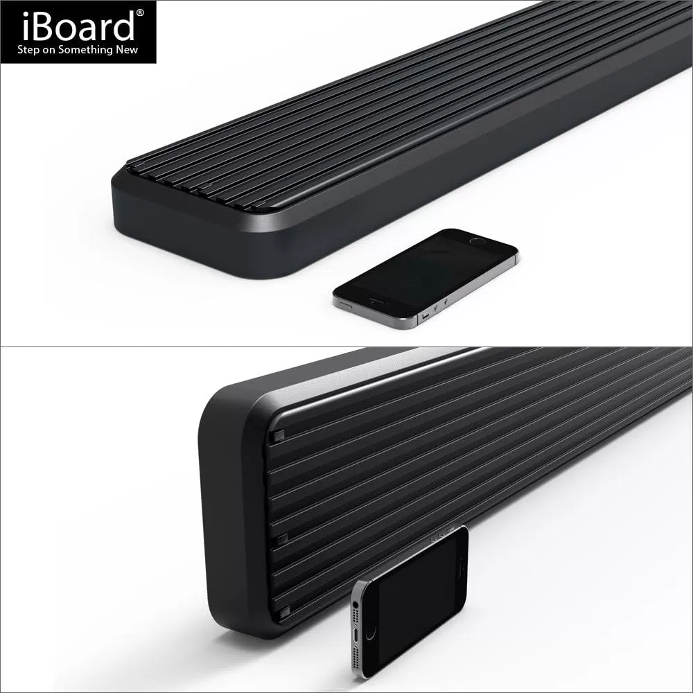 imageAPS Running Boards Nerf Bars Side Steps Compatible with Chevy Silverado GMC Sierra 20072018 Double Cab Extended Cab 55ft Short Bed ampamp 2500 2019 Exclude 07 Classic Black 6in Wheel to Wheel