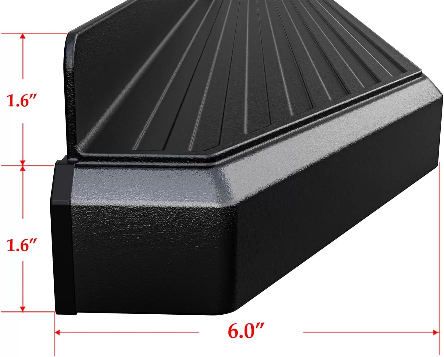 imageAPS iBoard Third Generation Black Aluminum Flat Style Running Boards Side Step for Selected Ram 1500 2500 3500 Crew CabAluminum Black