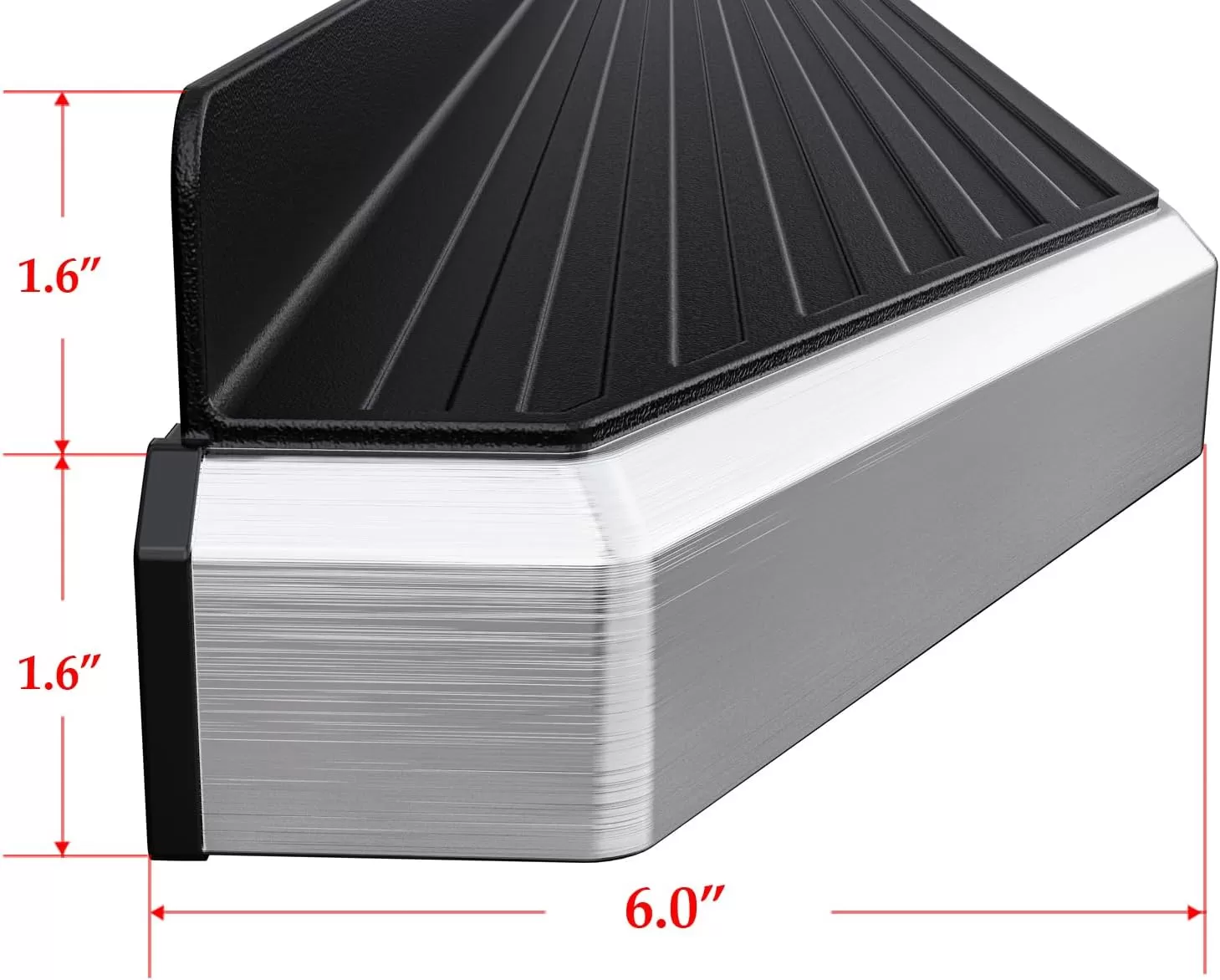 imageAPS iBoard Third Generation Black Aluminum Flat Style Running Boards Side Step for Selected Ram 1500 2500 3500 Crew CabPolished