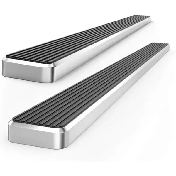 imageAPS 5in WheeltoWheel Nerf Bars Compatible with Silverado Sierra Double Cab 55ft Bed 0718