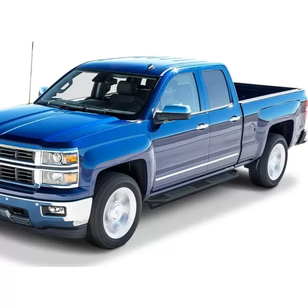 imageAPS 65in Side Armor Stainless Steel Running Boards Compatible with Chevy Silverado GMC Sierra 20072018 Double Cab Extended Cab ampamp 2500 HD 2019 Exclude 07 ClassicInclude 19 1500 LD Nerf Bar Step