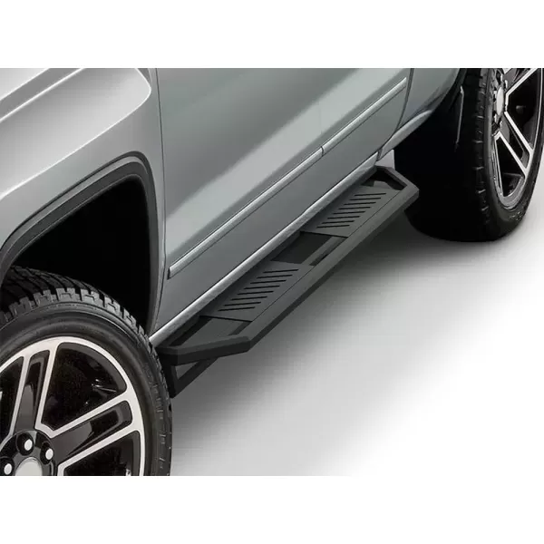 imageAPS 65in Side Armor Stainless Steel Running Boards Compatible with Chevy Silverado GMC Sierra 20072018 Double Cab Extended Cab ampamp 2500 HD 2019 Exclude 07 ClassicInclude 19 1500 LD Nerf Bar Step