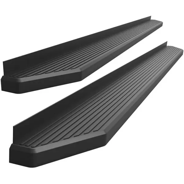 imageAPS 6in Black Flat Style Running Boards Nerf Bars Compatible with Chevy Silverado GMC Sierra 20072018 Double Cab Extended Cab ampamp 2500 HD 2019 Exclude 07 ClassicInclude 19 1500 LD