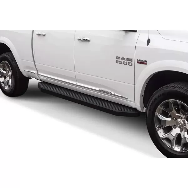 imageAPS 6inch Stainless Steel Black Flat Style Running Boards Nerf Bars Side Steps Compatible with Ram 1500 20092018 Crew Cab ampamp Ram 2500 3500 20102024