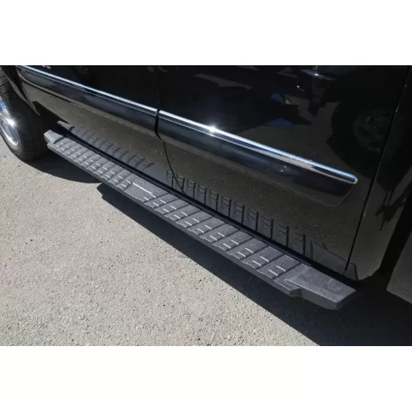 imageAPS Black Blow Molding Style Nerf Bars Running Boards Compatible with Chevy Silverado GMC Sierra 20072018 Double Cab Extended Cab ampamp 2500 HD 2019 Exclude 07 ClassicInclude 19 1500 LDBlack